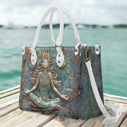 Lose Your Mind Find Your Soul - Personalized Yoga Leather Handbag