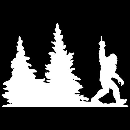 Bigfoot Windshield Sticker
