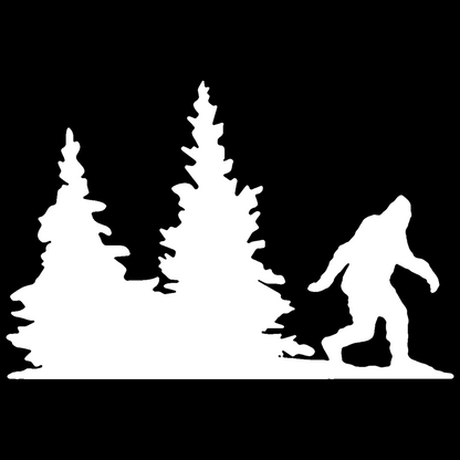 Bigfoot Windshield Sticker