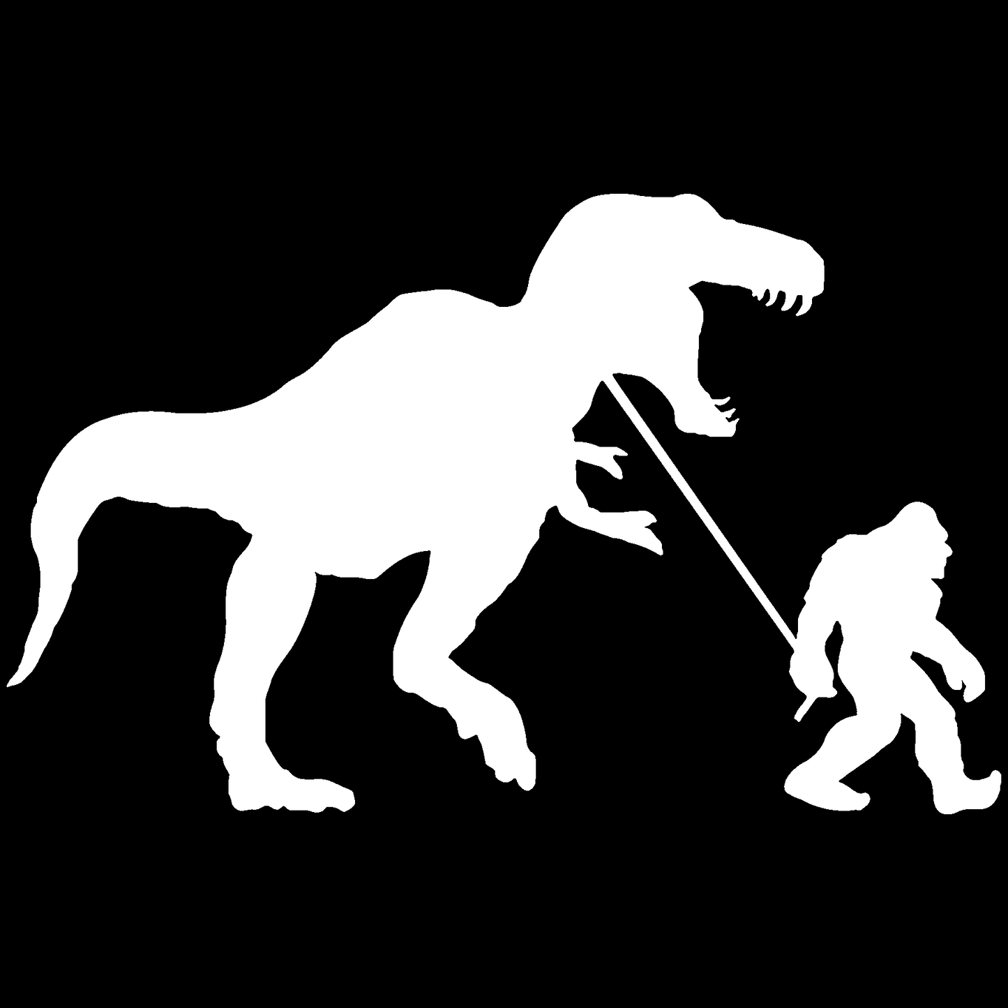 Dino Walker Bigfoot Sticker