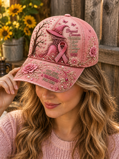 Breast Cancer Warrior Pink Hat