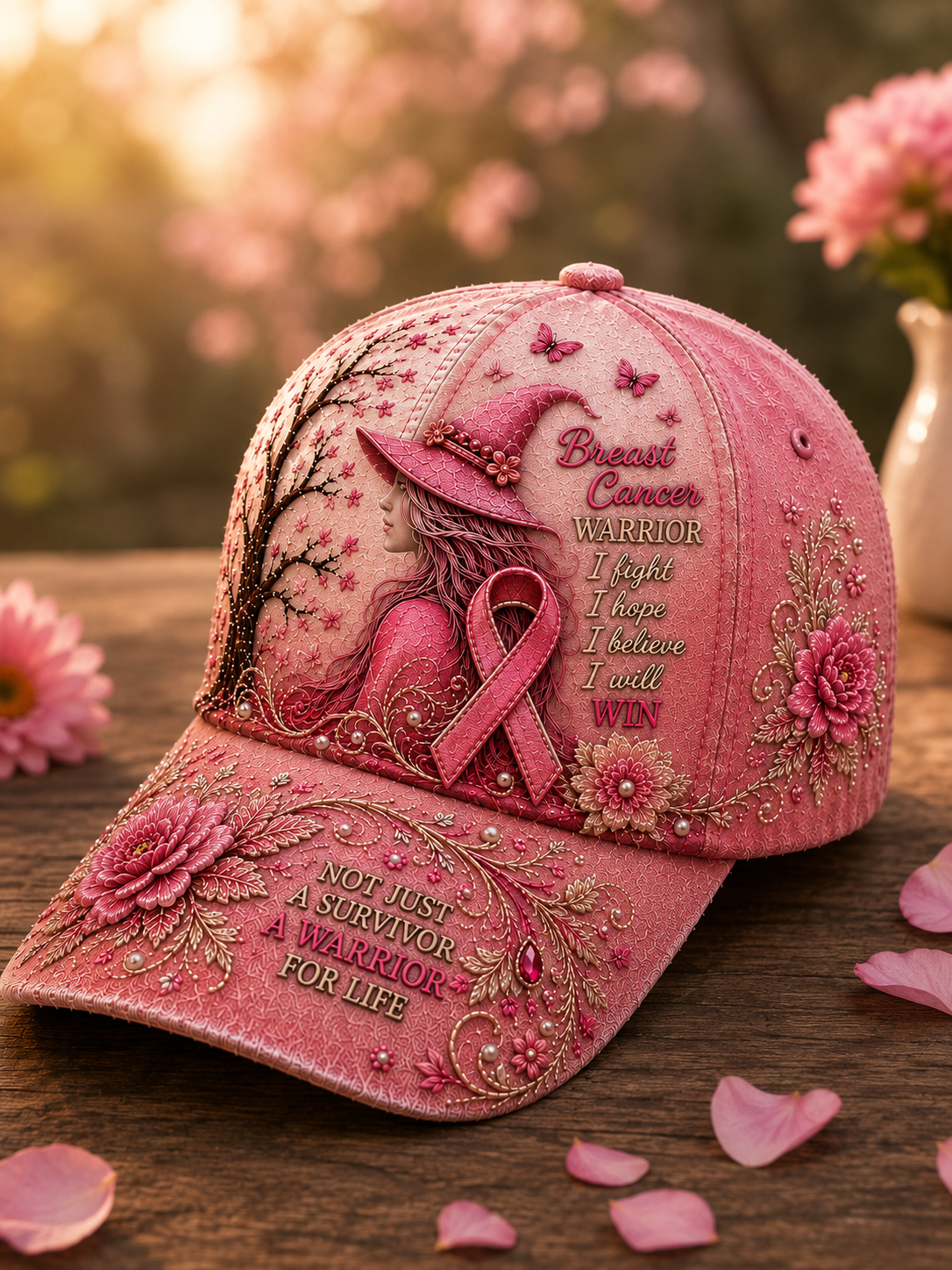 Breast Cancer Warrior Pink Hat