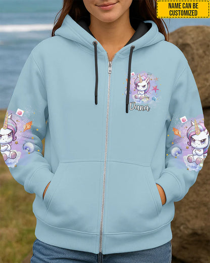 Don't Piss Me Off - Personalized Unicorn All Over Print Shirt