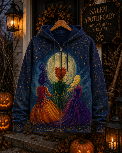 Witch Sisters Hocus Pocus Shirt – Halloween Moonlight Witchy All Over Print