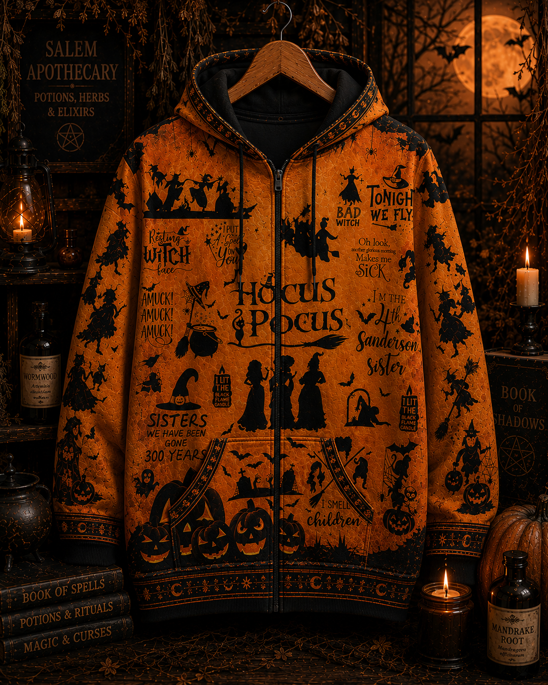 Hocus Pocus Funny Witch All Over Print - Witchy Halloween Shirt